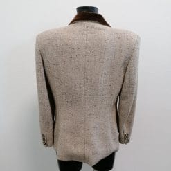 laura biagiotti bear's bazar blazer vintage collo in ciniglia