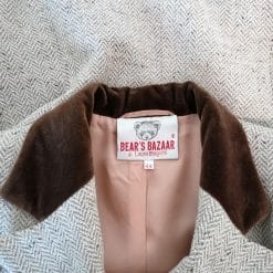 laura biagiotti bear's bazar blazer vintage collo in ciniglia