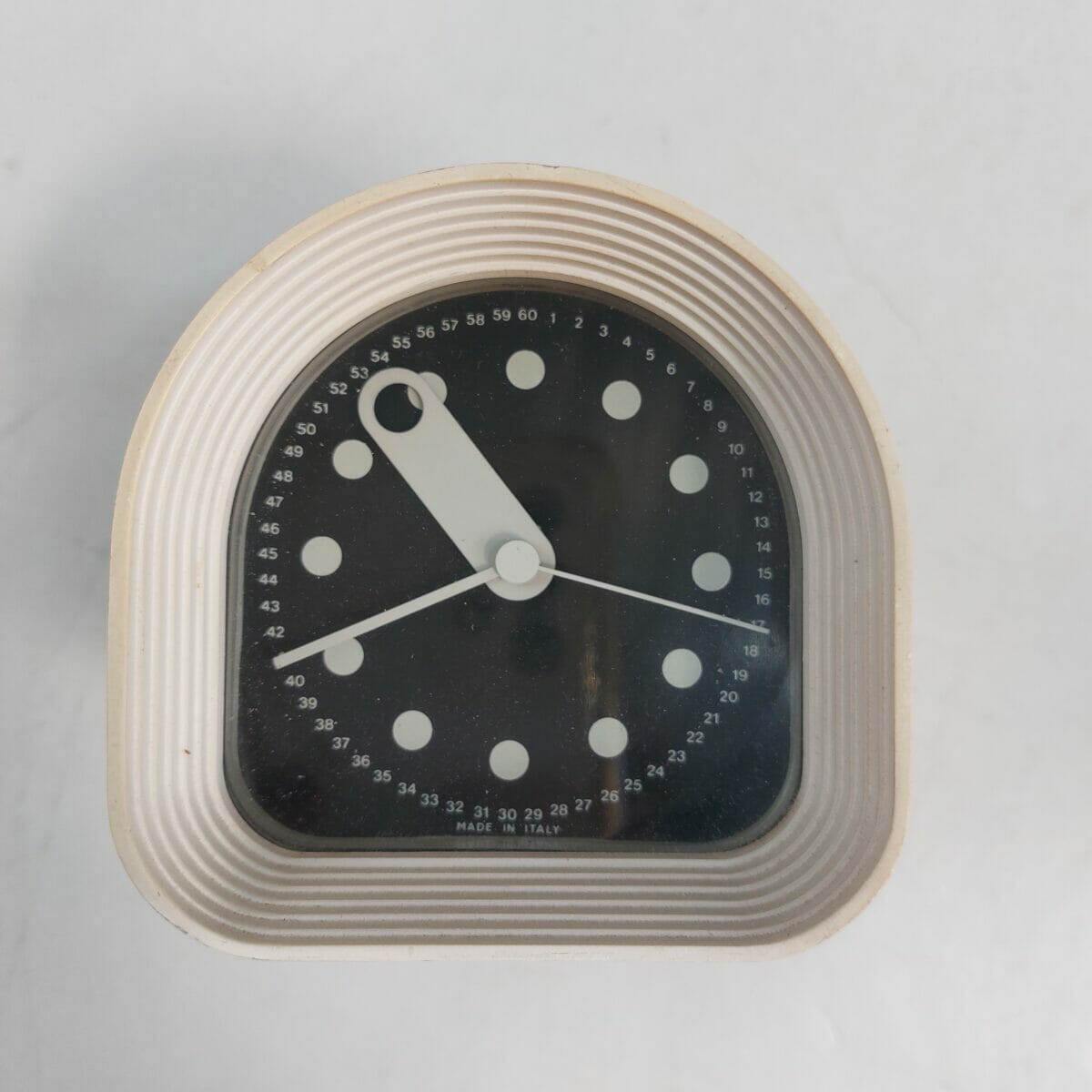 Orologio da tavolo Optic di Joe Colombo per Ritz Italora - anni '70