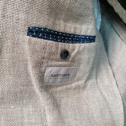 blazer uomo lanificio bottoli lino e cotone biologici, vintage