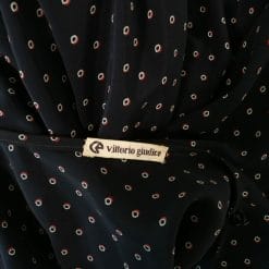 abito in seta vintage blu navy ottima fattura sartoriale