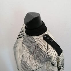 abito anni 80 optical maniche lunghe