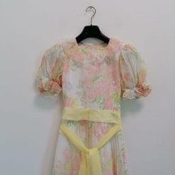 abito da sposa vintage a fiori