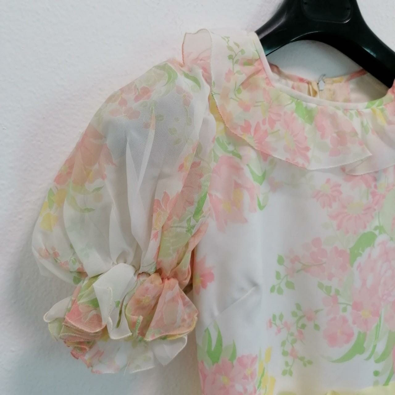 abito da sposa vintage a fiori