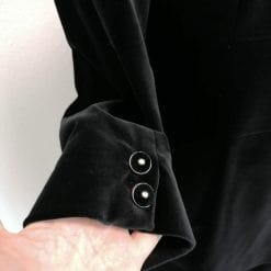 completo tailleur anni 90 in ciniglia nero