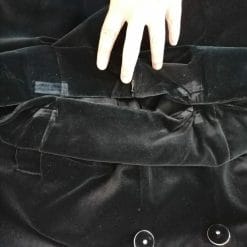 completo tailleur anni 90 in ciniglia nero