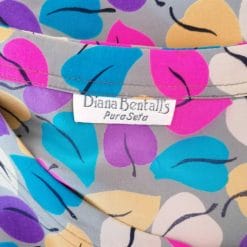 top in seta vintage colorato