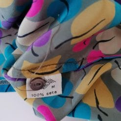 top in seta vintage colorato