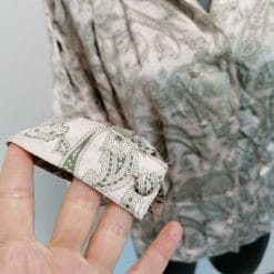 camicia di seta anni 80 con disegno paisley