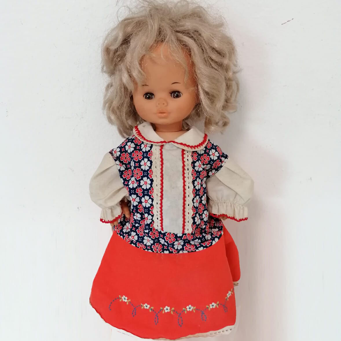 furga bambola vintage in plastica e gomma