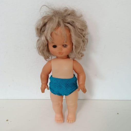 furga bambola vintage in plastica e gomma