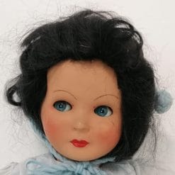 bambola da collezione in cartapesta e gesso primi del 900