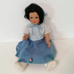 bambola da collezione in cartapesta e gesso primi del 900