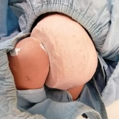 bambola da collezione in cartapesta e gesso primi del 900