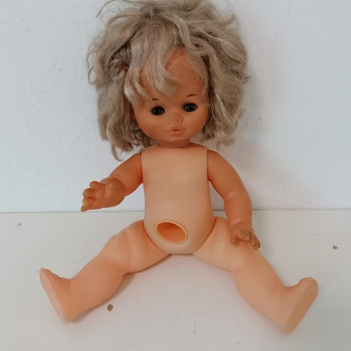 furga bambola vintage in plastica e gomma