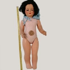 bambola da collezione in cartapesta e gesso primi del 900