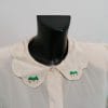 camicia di seta vintage con ricami