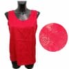 top in seta vintage rosso