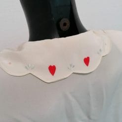 camicia di seta vintage con ricami