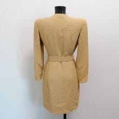 abito vintage maniche lunghe baige elegante