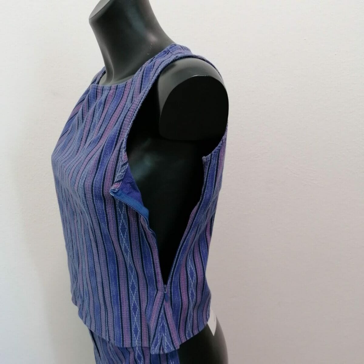 completo top e pantalone vintage viola