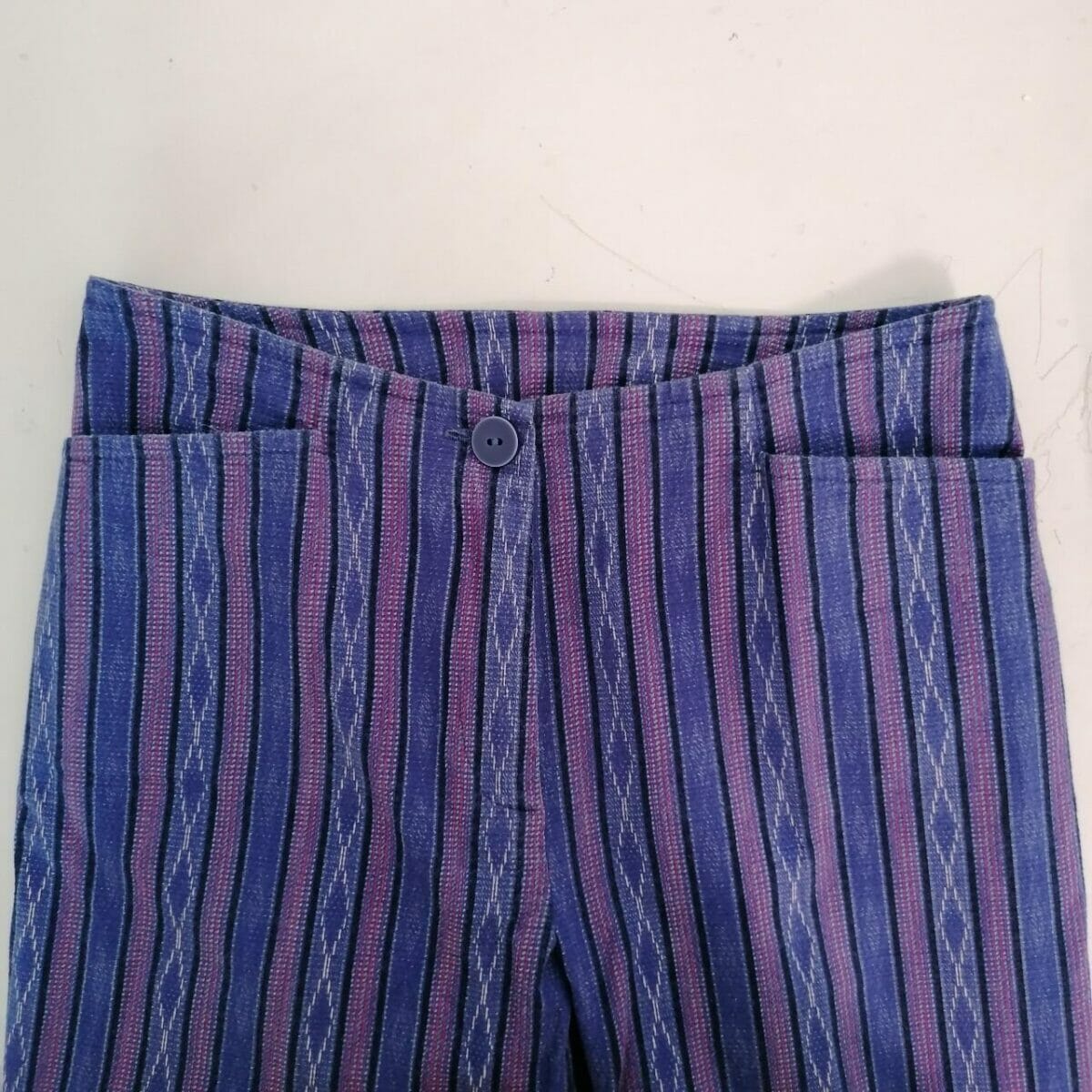 completo top e pantalone vintage viola