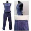 completo top e pantalone vintage viola