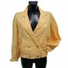 giubbotto anni '80 leggero giallo in lino