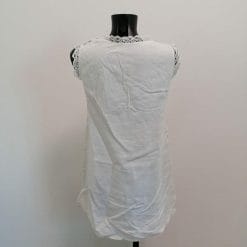 abito vintage in lino e pizzo