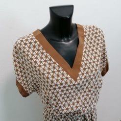 completo in seta vintage abito e cardigan Liolà