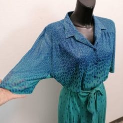 abito vintage semi-trasparente dégradé