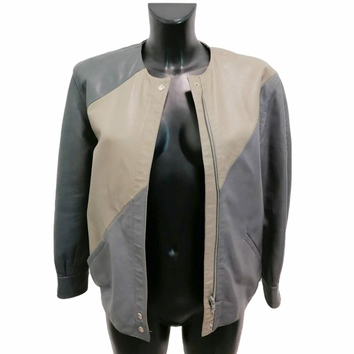 Giubbotto bomber di pelle anni '80