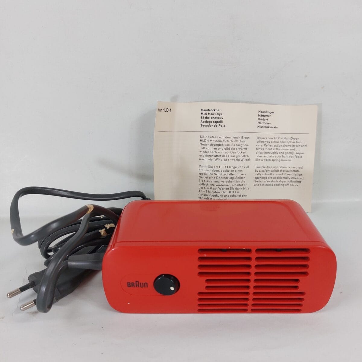 Miniphon Braun HLD4 anni '70