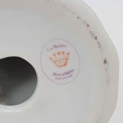 Coppia candelieri in ceramica vintage 12cm