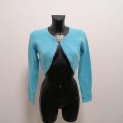 bolero angora retro azzurro