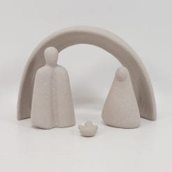 Presepe in pietra cerammica gresmoderno Le Stelle