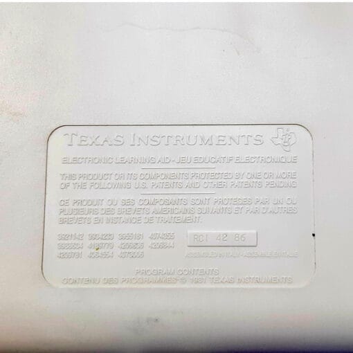 Libro Parlante Texas Instruments 1982 distribuito da Clementoni