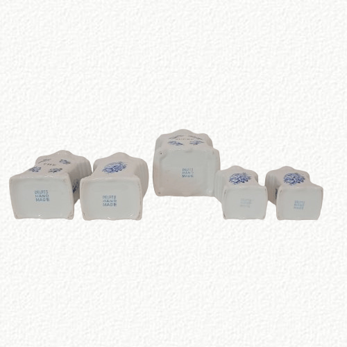 Set contenitori in ceramica di Delft 5 pezzi - immagine 9