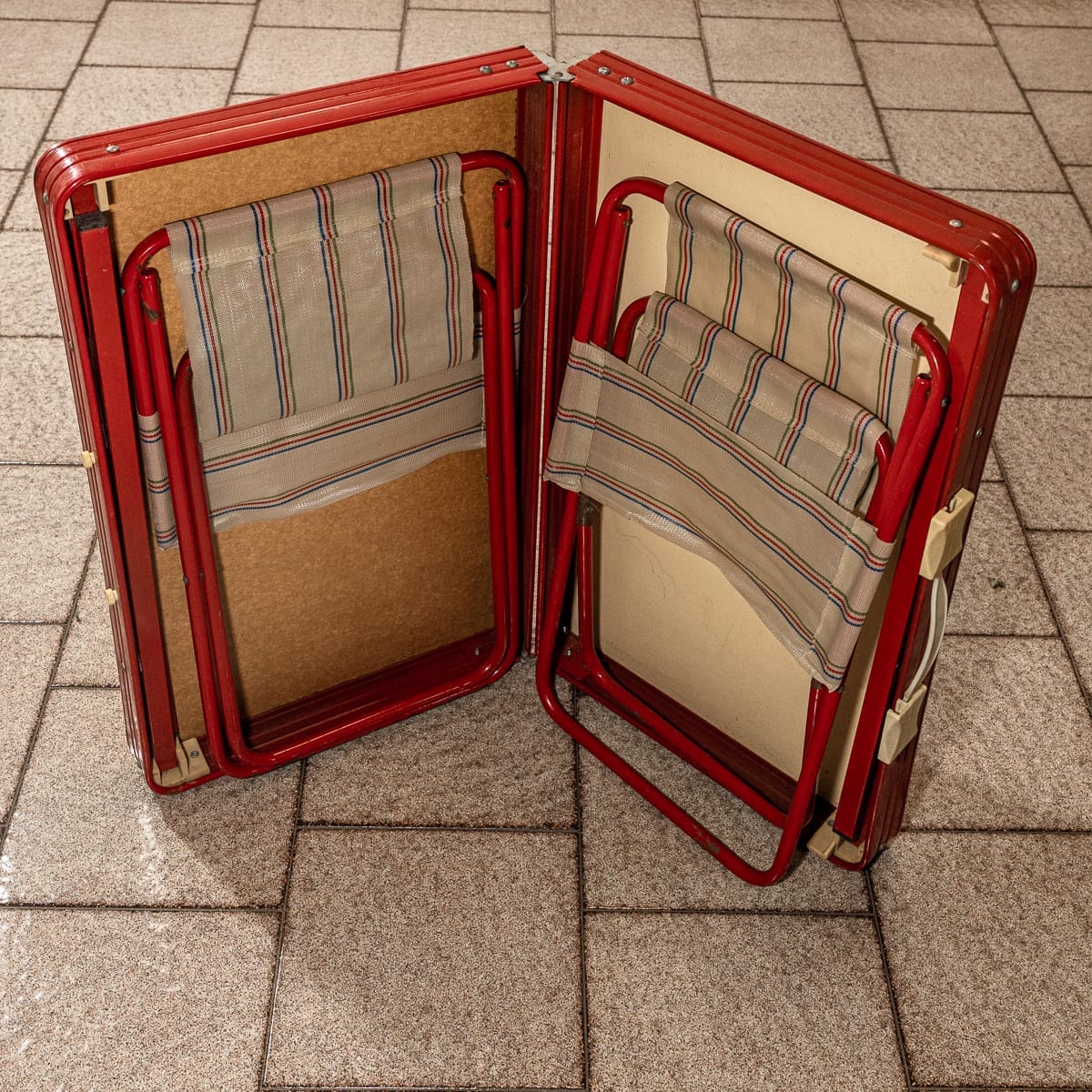 Tavolino da campeggio pieghevole vintage - immagine 3