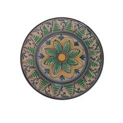 Bellissimo piatto in ceramica decorativa Caltagirone, dell'artista Brancaleone. Pezzo vintage, dipinto a mano in ottime condizioni.