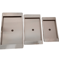 Set vassoi Tiffany Alessi vintage anni '70, design di Sergio Coppola. Eleganza in acciaio inox, iconico