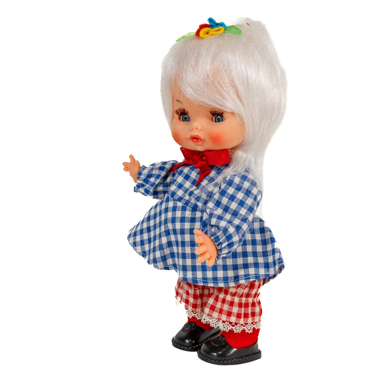 Graziosa bambola GABAR serie Cappuccetto Rosso, anni '60-'70 in buone condizioni. Perfetta per le amanti delle bambole vintage!