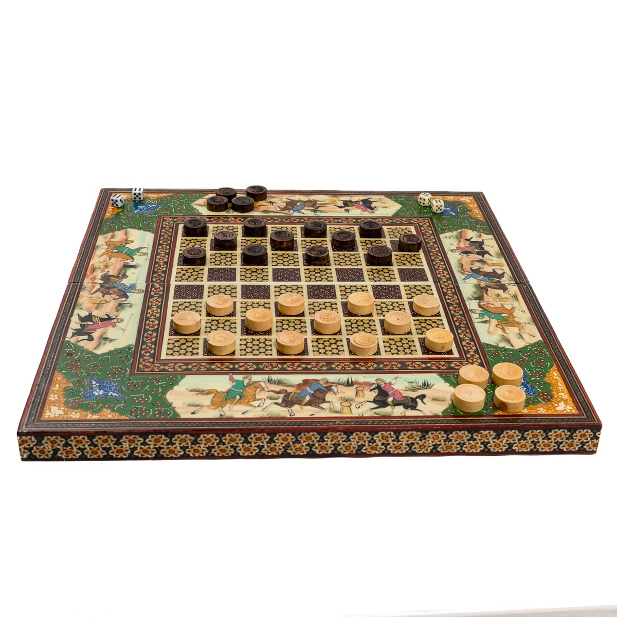 Damiera in legno tipo khatam - immagine 3