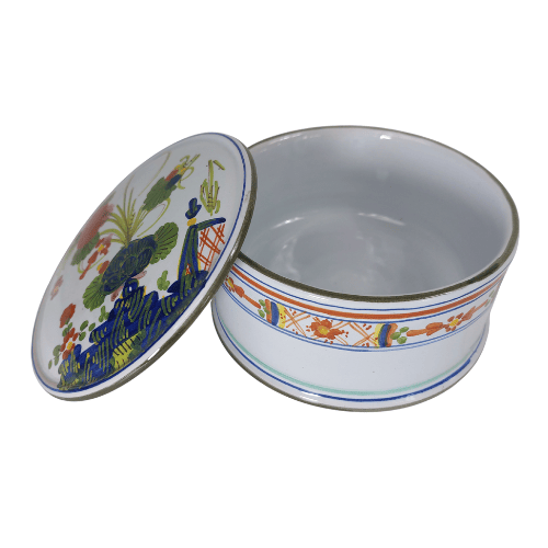 Scatola in ceramica di Faenza stile Garofano - immagine 2