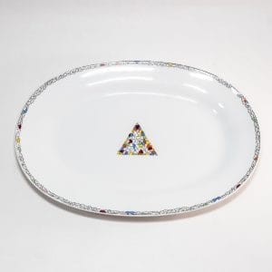 Piatto ovale Richard Ginori, collezione Ariete 1989. Elegante design floreale, ottime condizioni, ideale per collezionisti e amanti del vintage!