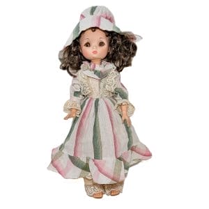 Bambola Furga damina vintage da collezione, con vestito originale. Altezza 44 cm, senza scatola. Ottime condizioni, perfetta per collezionisti!