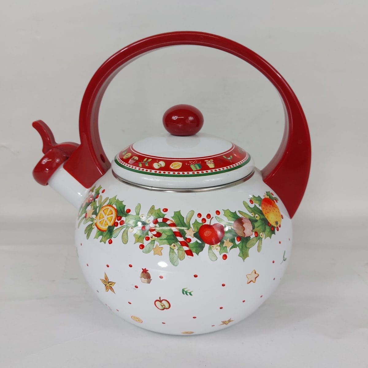 Bollitore Villeroy & Boch Winter Bakery Delight in ferro smaltato, 2L. Elegante, decorativo e funzionale, perfetto per la cucina o collezioni vintage.