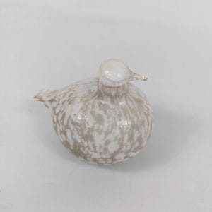 Scultura in vetro Oiva Toikka per Nuutajärvi, anni '80. Design finlandese unico, firmata, perfetta per collezionisti e amanti del vetro soffiato.