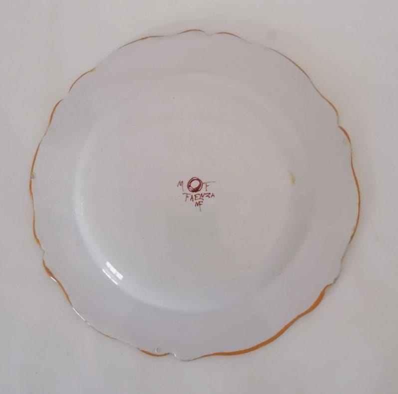 Piatto in ceramica Faenza Melandri e Focaccia - immagine 6