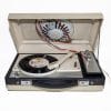 Fonovaligia Geloso vintage anni '70 portatile. Giradischi 45 giri funzionante, audio eccellente. Ideale per amanti del vinile e collezionisti.